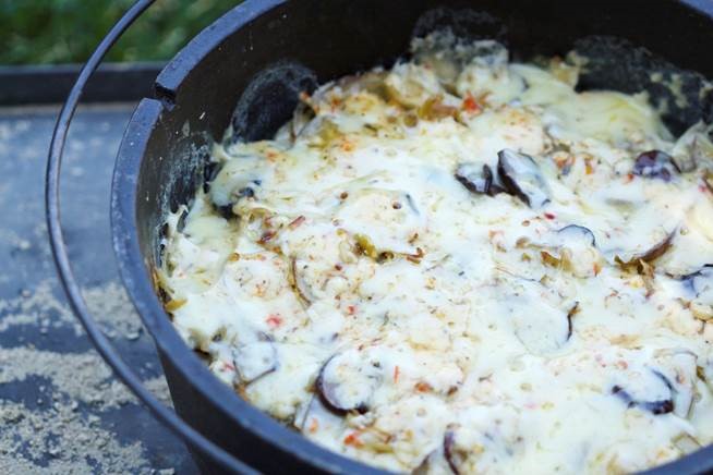 Dutch Oven Scalloped Idaho® Potatoes